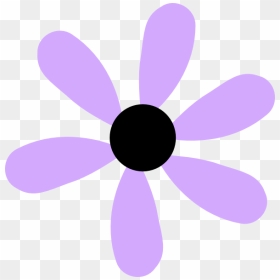 Lilac Flower Clipart - Cute Flower Clipart Purple, HD Png Download - purple flowers png