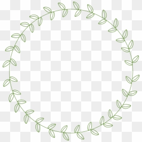 Vine Frame Clipart Banner Library Library Circle Leaf - Transparent Circle With Leaves, HD Png Download - circle border png