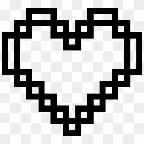 Pixel Heart Icon - Black Transparent Pixel Heart Png, Png Download - pixel heart png