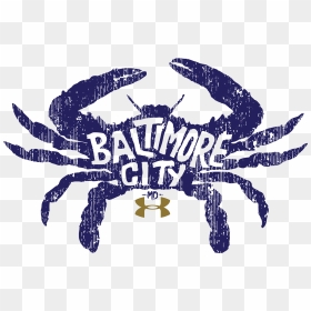 Chesapeake Blue Crab Drawing Easy, HD Png Download - under armour logo png