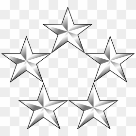 Five Star General Stars, HD Png Download - white stars png