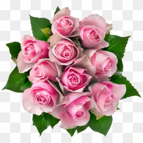 Bouquet Of Flowers Png Picture - Transparent Pink Rose Flower Bouquet Png Clipart Rose, Png Download - pink flowers png