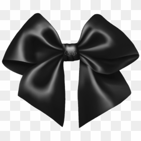 Black Bow Png - Black Ribbon Bow Png, Transparent Png - black ribbon png
