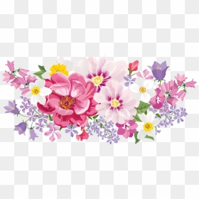 Flower Floral Design Clip Art - Watercolor Spring Flowers Clip Art, HD Png Download - spring flowers png