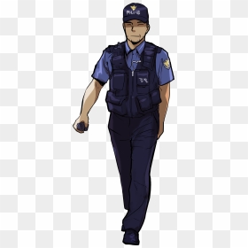 Police Officer Military Uniform Security - Male Police Officer Png, Transparent Png - police png