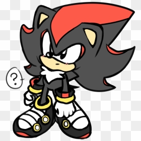Shadow The Hedgehog Confused, HD Png Download - shadow the hedgehog png