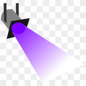 Disco Light Purple Clip - Spot Light Clip Art, HD Png Download - stage lights png