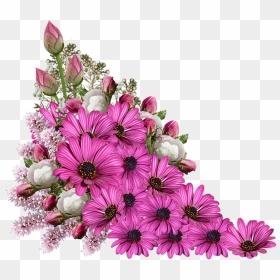 Thumb Image - Bouquet Transparent Flowers Png, Png Download - purple flowers png