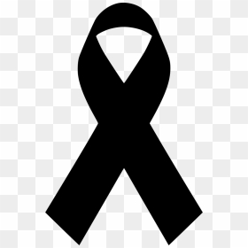 Transparent Png Ribbon - Awareness Symbol, Png Download - black ribbon png