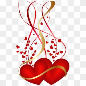 Valentine"s Day Hearts Decoration Png Cl, Transparent Png - valentine png