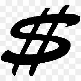 Money Sign Silhouette Svg, HD Png Download - business png