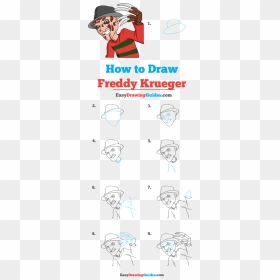 Step By Step Valentines Drawings Easy, HD Png Download - freddy krueger png