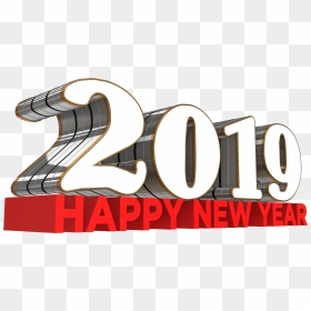 Happy New Year 2019 Free 3d Png - Happy New Year 2020 3d Png, Transparent Png - happy new year 2018 png