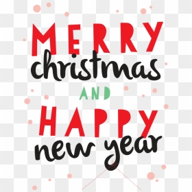 Merry Christmas 2018 And Happy New Year - Graphic Design, HD Png Download - happy new year 2018 png