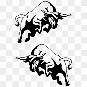 Buffalo Bull Cow Jdm Auto Car Bumper Window Vinyl Decal - Bull Logo Black And White, HD Png Download - bull png