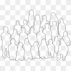 Group Of People Clip Arts - Group Of People Drawing, HD Png Download - group of people png