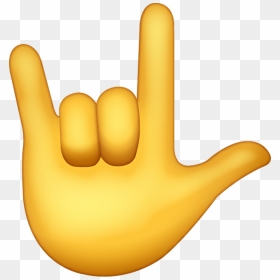 Rock On Emoji Png, Transparent Png - horns png