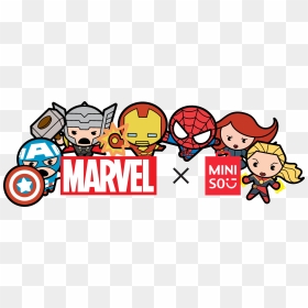 Marvel X Miniso Logo, HD Png Download - marvel png