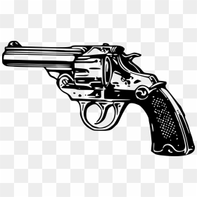 Pistol Handgun Clip Art - Clipart Pistol, HD Png Download - revolver png