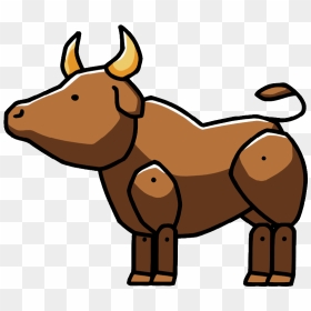 Bull - Scribblenauts Bull Png, Transparent Png - bull png