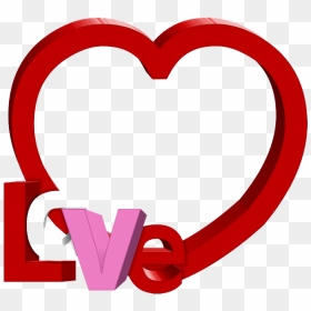 Heart Valentine Frame Png File - Valentines Day Frame Png, Transparent Png - valentine png
