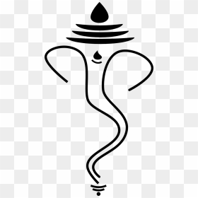 Ganesh Ji Line Art, HD Png Download - lord vinayaka png