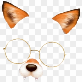 Transparent Snapchat Overlay Png - Snow Fox Filter Png, Png Download - dog filter png