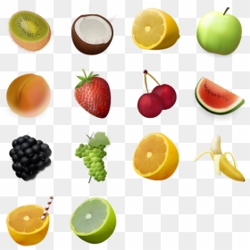 Transparent Fruits Png - Transparent Background Fruit Icons Png, Png Download - fruits png