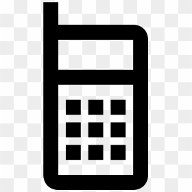 Cell Phone Icon - Blue Calculator Icon Png, Transparent Png - cell phone icon png