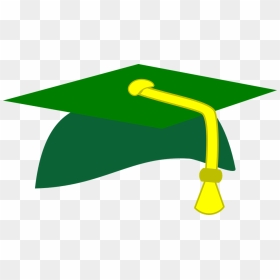 Graduation Cap Grad Cap Student Graduate D - Cap And Gown Green, HD Png Download - grad cap png