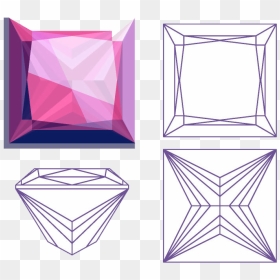 Princess Cut Shape, HD Png Download - diamond shape png