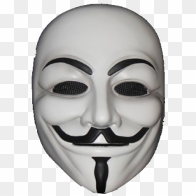 White Anonymous Mask Png Hd Quality - Joker Face Picsart Png, Transparent Png - anonymous png