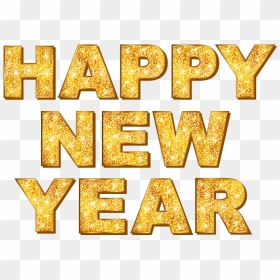 New Year Png - Happy New Year Gold Png, Transparent Png - happy new year 2018 png