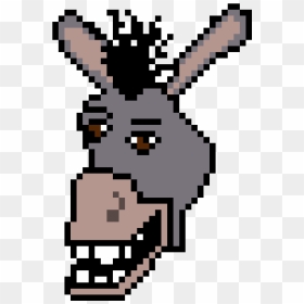 Pixel Art Donkey , Png Download - Donkey From Shrek Pixel Art, Transparent Png - donkey png