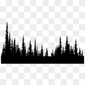 #freetoedit #trees #silhouette #black #forest #inthedistance - Forest Trees Silhouette Png, Transparent Png - forest silhouette png