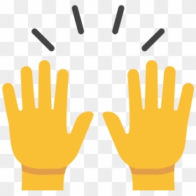 Raising Hands Emoji Png, Transparent Png - hand emoji png