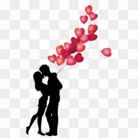 #love #hearts #silhouette - Romantic Love Png Hd, Transparent Png - couple png
