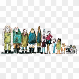Group Of People Png , Png Download - Footrot Flats Characters, Transparent Png - group of people png