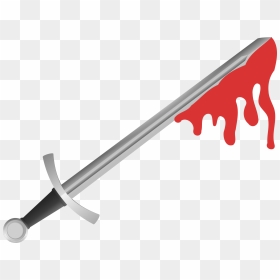 Bloody Sword Vector Image - Sword With Blood Clipart, HD Png Download - bloody knife png