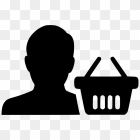 Buyer Man Shopping Cart Buy User Ecommerce - Buyer Icon Png, Transparent Png - ecommerce png