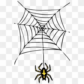 Halloween Spider Web Clipart Royalty Free Halloween - Transparent Halloween Spider, HD Png Download - spiderweb png