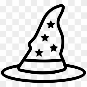 - Wizard Hat Black And White Clipart , Png Download - Wizard Hat Clipart Black And White, Transparent Png - wizard hat png