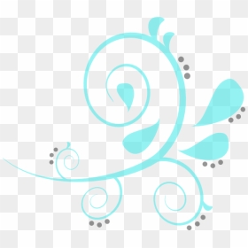 Paisley Curves Blue Clip Art - Free Paisley Clip Art, HD Png Download - curved line png
