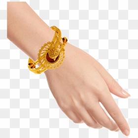22kt Yellow Gold Bangle For Women - Pc Chandra Jewellers Bangle Collection, HD Png Download - jewellery model png