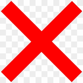Thumb Image - Red X, HD Png Download - cross out png