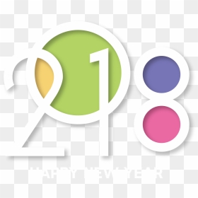 2018 Colorful Png Image - Circle, Transparent Png - happy new year 2018 png
