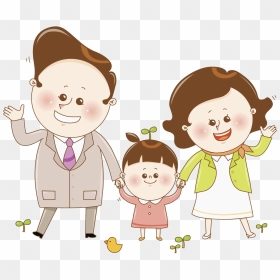 Mother Father Parent Child - Cartoon Parent And Child, HD Png Download - gnome child png