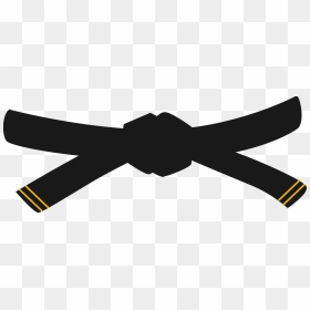 Blue Karate Belt Clipart, HD Png Download - black ribbon png