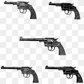 Guns Clipart Revolver - Gun Collage Png, Transparent Png - revolver png