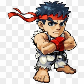 Street Fighter Ryu Png , Png Download - Ryu Street Fighter Cartoon, Transparent Png - ryu png